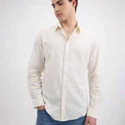 Pepe Jeans Beige Cotton Regular Fit Checks Shirt-image-49