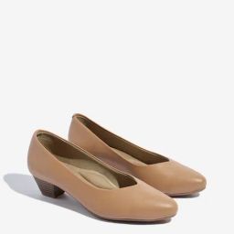 LUNA BLU by Westside Brown Solid Pumps Shoes-image-26