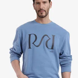 RARE RABBIT Men Printed Round Neck Cotton Sweatshirt-picture-15