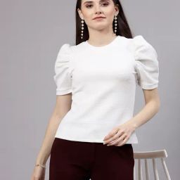 Style Quotient White Regular Fit Top-12