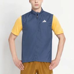 Adidas Blue Slim Fit Printed Sports Jacket-image-85