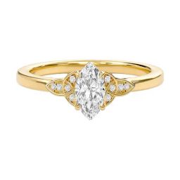 SHINE ETERNAL Lab Grown 14k (585) Yellow Gold Rings for Women-image-30