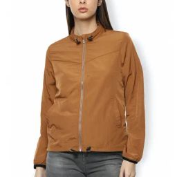 Van Heusen Brown Cotton Plain Jacket-image-82