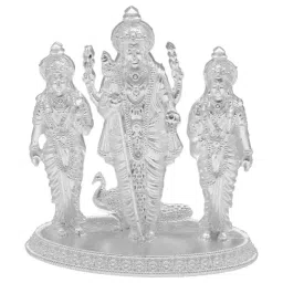 Sri Jagdamba Pearls 800 Silver Lord Murugan Idol - 45 gm-picture-34
