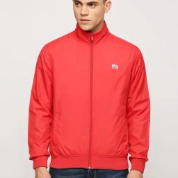 Pepe Jeans Red Regular Fit High Neck Jacket-47