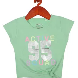 Tiny Girl Green Printed Top-image-20