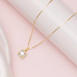 Zavya 92.5 Sterling Silver Radiance Pendant with Chain for Women-image-54
