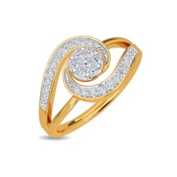 Kisna Diamond & Gold Jewellery Samiha 14k (585) Diamond & Gold Ring For Women-picture-47