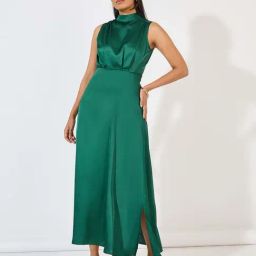 Styli Green Maxi Dress-image-88