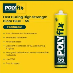POLYFIX High Speed Curing Glue Clear 290 ml for Versatile Construction and Sealing Applications image 2