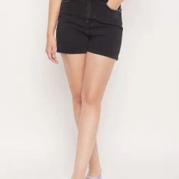 Camla Black Regular Fit Shorts-picture-33