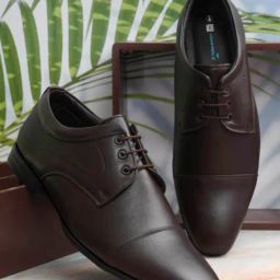 Hoversoul Men's Pinot Brown Derby Shoes-image-40