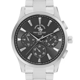 SANTA BARBARA POLO & RACQUET CLUB Men Dial & Stainless Steel Bracelet Style Straps Analogue Watch-43