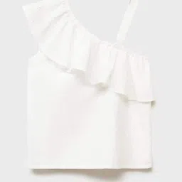 Mango Kids Schiffli Embroidered One Shoulder Top-picture-8