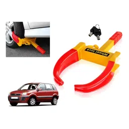Auto Pearl Security Adjustable Anti Theft Yellow, Red Wheel Clamp Lock Compatible with Fusion-image-61