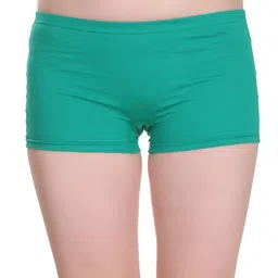 Selfcare Women Green Soft Cotton Solid Mid Rise Boy Short Panty-image-56