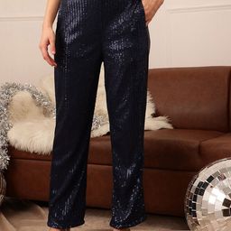 CORSICA Women Embellished Regular Fit Non Iron Trousers-image-98