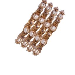 Shopmart Set Of 4 Stone Studded Bangle-image-30