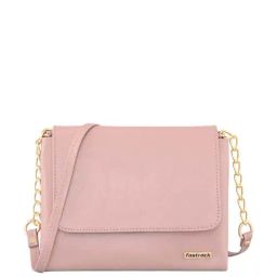 Fastrack Powder Pink Solid Small Sling Handbag for Women-picture-19