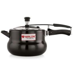 Nirlon Black Hard Anodised Induction & Gas Handi Shape Inner Lid Pressure Cooker (5 L)-31