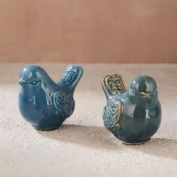 Fabindia Ahilya Ceramic Bird Accent (Set of 2)-image-13