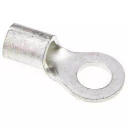 JST (JAPAN SOLDERLESS TERMINALS) R Uninsulated Ring Terminal 6mm Stud Size 6.6mm² to 10.5mm² Wire Size, 8-6 (Pack of 50 Pcs)-image-1