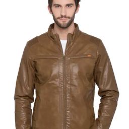Spykar Brown Full Sleeves Slim Fit Jacket-image-34