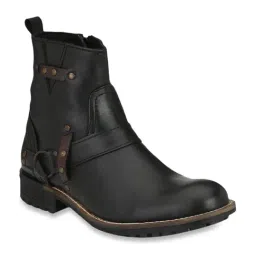 Delize Men's Black Casual Boots-image-27