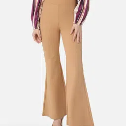 Kazo Flared Jegging With Metal Button Detail-picture-17