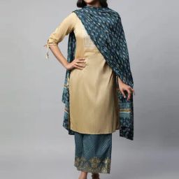 Aurelia Blue Printed Dupatta-picture-6