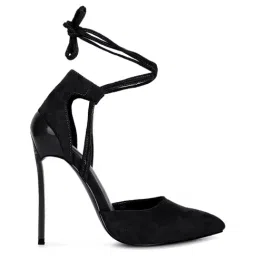 London Rag Women's Black Gladiator Stilettos-image-1