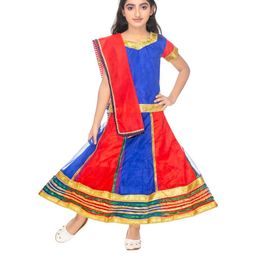 Smuktar garments Girls Blue Cotton Blend Clothing Set-image-55