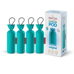 AuraCam Gold Standard Camphor Pod/Camphor Cone (Original) - Set of 4 - Pod Air freshener For Room-image-4