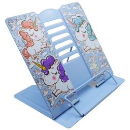Asera Unicorn Metal Adjustable Portable Book Holder - Blue-6