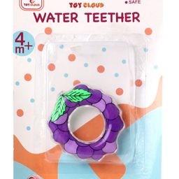 Toy Cloud Grapes Shape Natural Silicon Teether - Purple-15