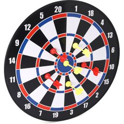 IToys Round Shaped Magnetic Dart Board with 6 Darts - Multicolor-image-1