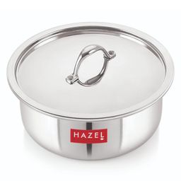 HAZEL Triply Stainless Steel Induction Bottom Tope With Stainless Steel Lid, 3000 ml, 20.5 cm-15