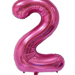 Decor Mantra 16 inch 2 number foil balloon perfect for birthday decoration and special occasions - Pink - Pack of 1-image-88