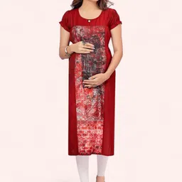 RITIJYA Women Printed Floral Maternity Kurta-picture-9