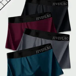 FiveFlag Pack of 4 Multicoloured Modal Trunks-image-60