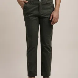 Turtle Men Printed Relaxed Tapered Fit Chinos Trousers-image-87