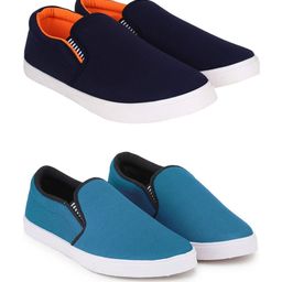 Spotwalk Men Set Of 2 Textured Loafers-image-48