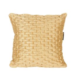 ROMEE Set of 2 Peach-Coloured Self Design Square Cushion Covers image 3