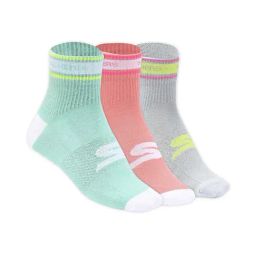 Skechers Multicolor Polyester Printed Socks Pack of 3-22