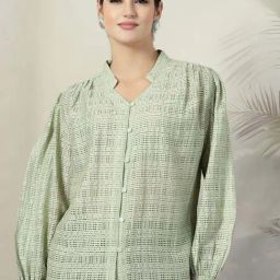 Melon By plusS Green Plain Top-picture-13