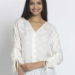 SHAYE White Casual Shirt-image-72