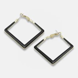 Sohi Gold Plated Party Designer Hoop Earrings-10