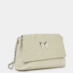 Styli Green Textured Sling Handbag shoulder-92