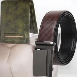 Metronaut MenWallet and belts Accessory Gift Set-image-89