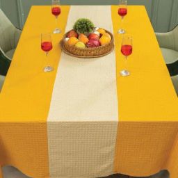 Urban Space Sage Green & Beige Cotton 250 TC Anti-Slip 4-Seater Table Cover-13